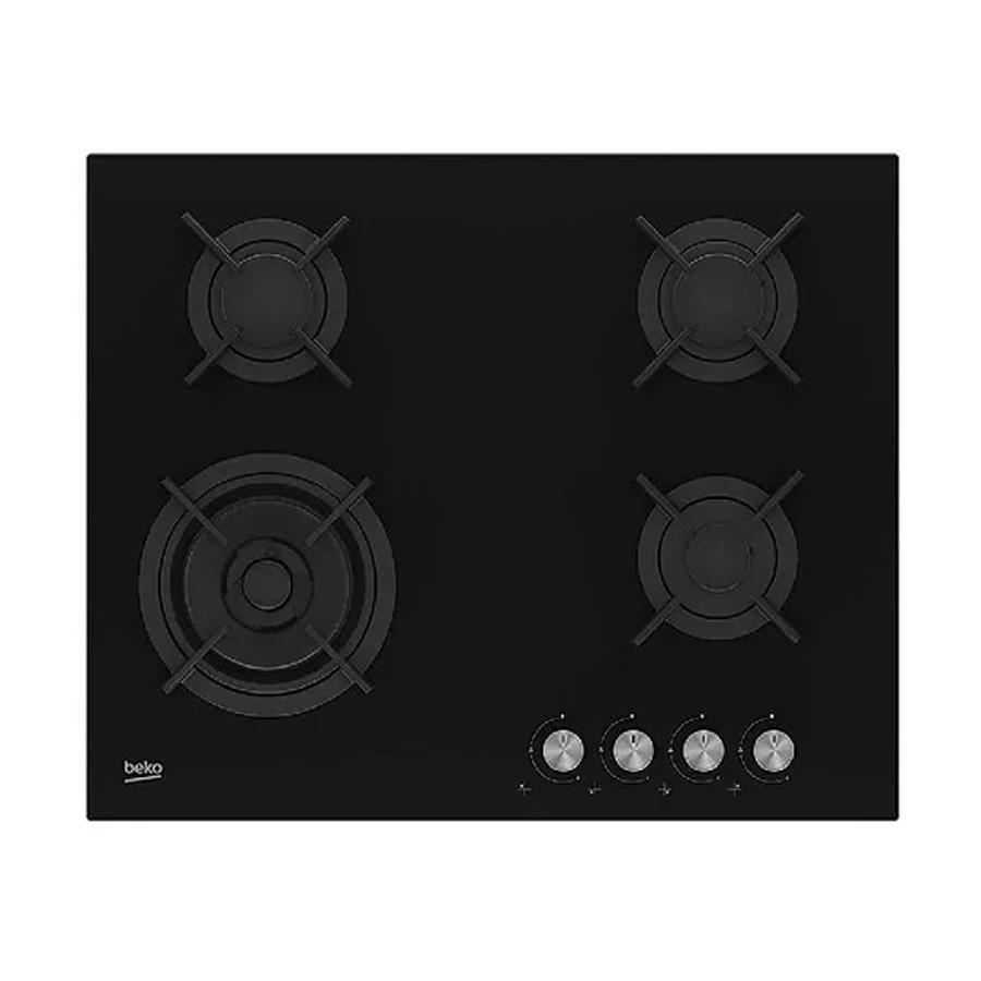 product image Beko Hob Gas 4 Burner Blk. Glass 60 cm H 4.60 cm x W 58.50 cm x D 52.40 cm
