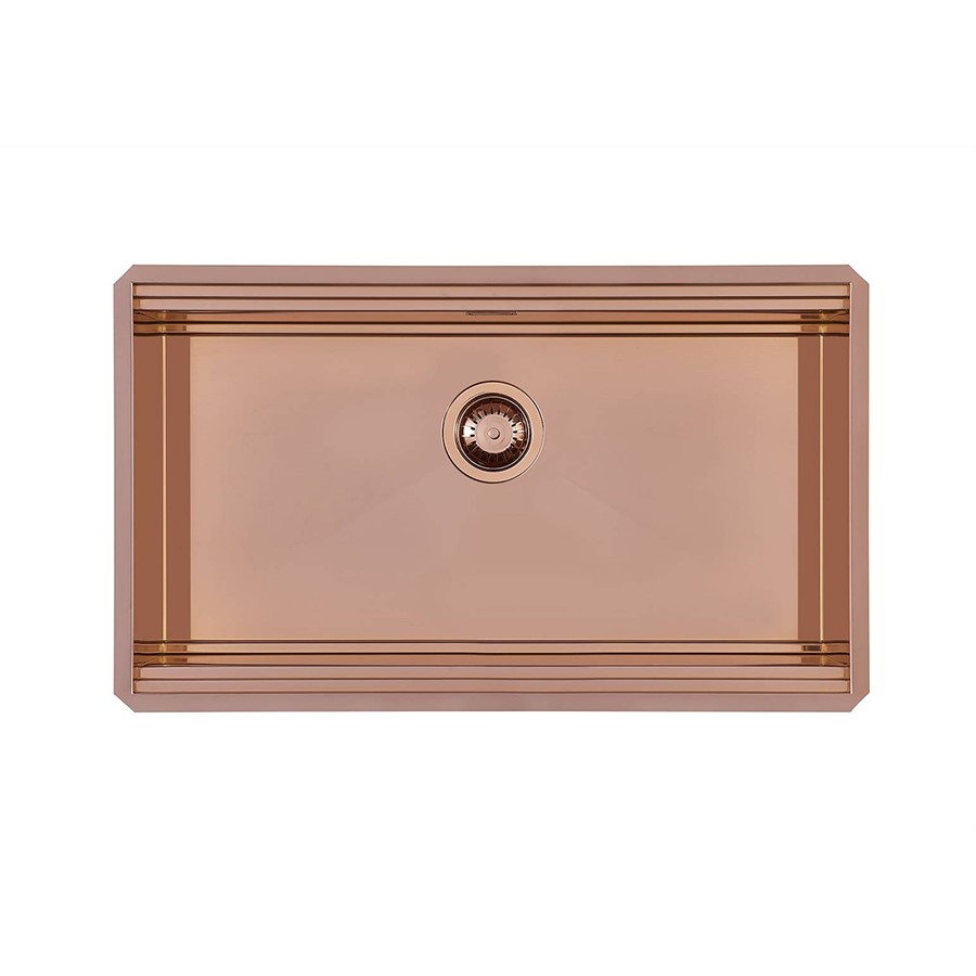product image Foster Sink Milanello Copper S/Steel Undermount 
8100602 Black Grid Milanello