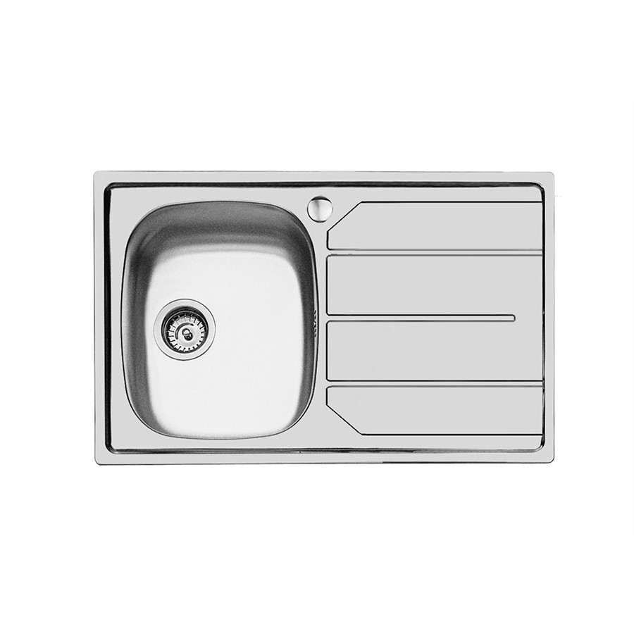 product image Foster Sink Kitchen S/Steel 8 mm Edge Left Hand Drain & 3.5 in Drain 79 x 50 cm