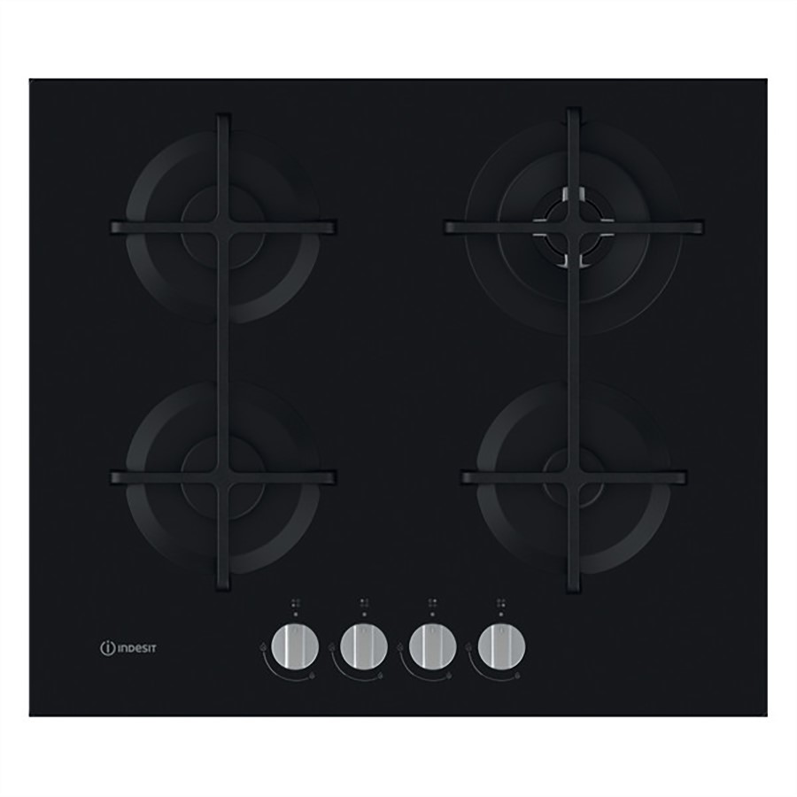 product image Indesit Hob Gas 4 Burners Black 60 cm 
