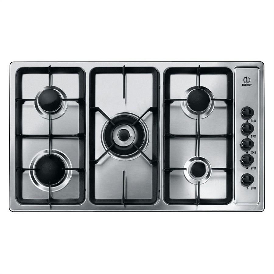 product image Indesit Hob Gas 5 Burners S/Steel 90 cm H 4.5cm x D 51.0cm x W 86.0cm