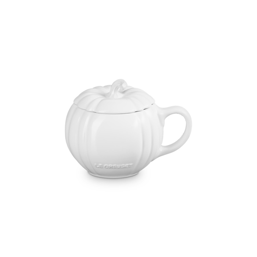 product image Le Creuset Pumpkin Mug+Lid White 400 ml 
