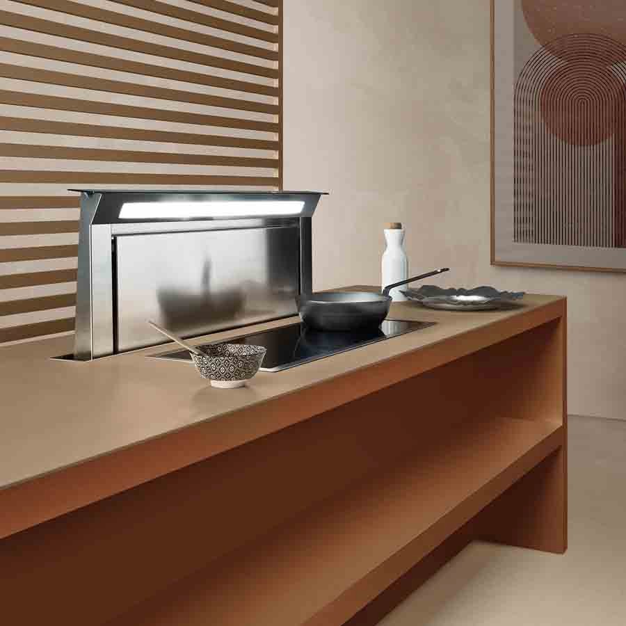 product image Falmec Hood Worktop Black Glass 90 cm E.P.CAP. (W/O Motor) RAL 9005 220-240V 50-60Hz Without Filter