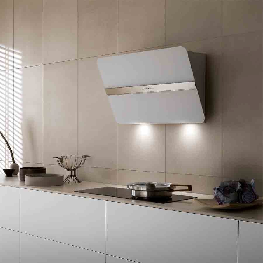 product image Falmec Hood Flipper White Glass 85 cm 220-240V ~ 50-60Hz 800 m3/h With Filter Falmec Pack