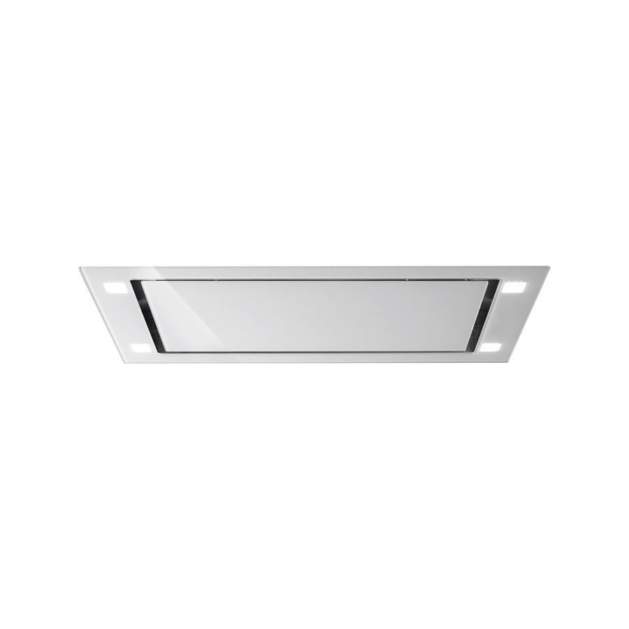 product image Falmec Hood Sirio Evo White Glass 90 cm Without Motor Without Filter
