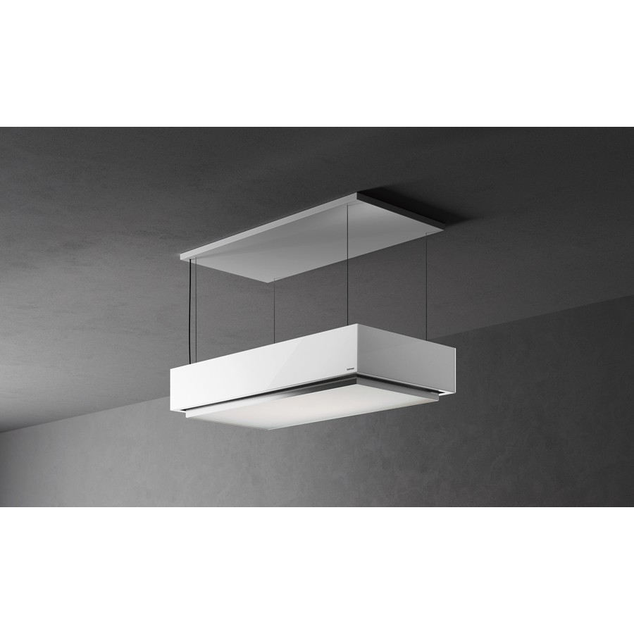 product image Falmec Island Levante Hood White Glass 220-240V ~ 50-60Hz 600 m3/h 120 cm 
With Filter