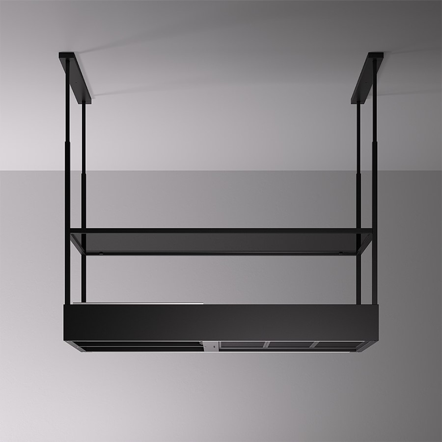 Falmec Island Hood Spazio Mt/Blk 130 cm Image