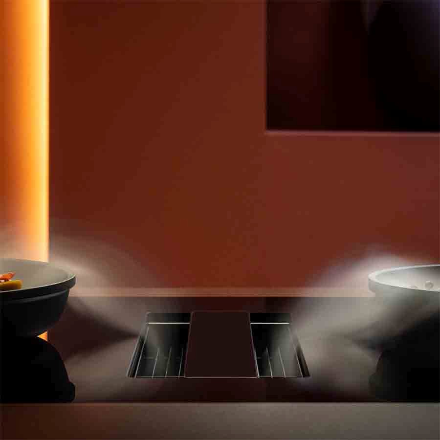 Falmec Ind. Hob With Intgrated Hood 76cm Image