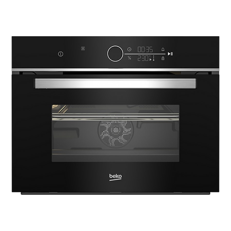 product image Beko Microwave-Oven Built-In Black 48 L H 45.5cm x W 59.4cm x D 56.7cm - With Inox Trim & Handle