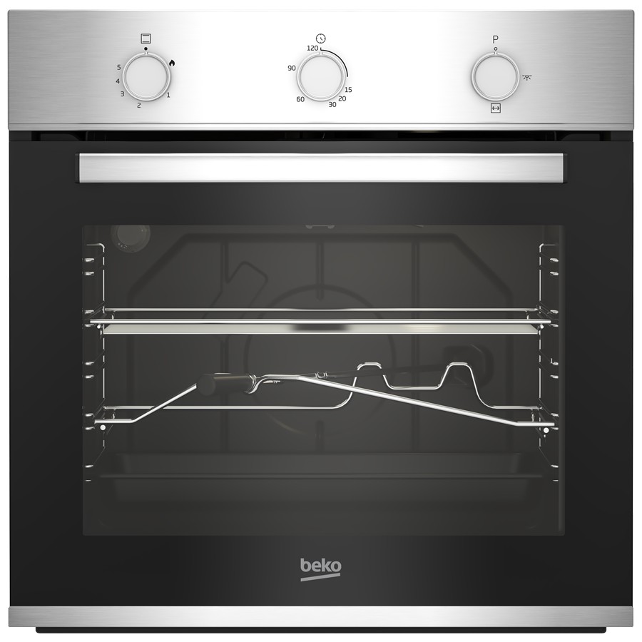 product image Beko Oven Gas Built-in Inox & Black 66 L H 59.50 cm x W 59.40 cm x D 56.70 cm