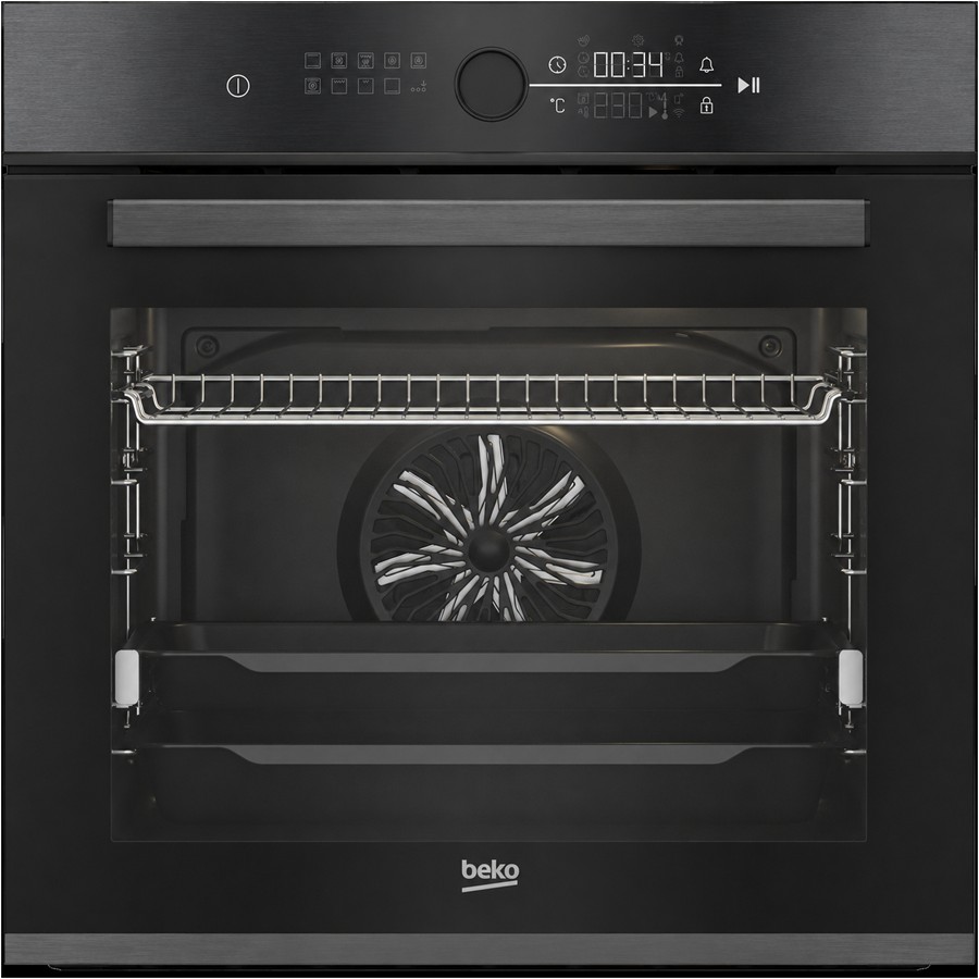 product image Beko Oven 15 Function Dark Inox 72 Litre Note: Handle and the Bottom trim are dark inox  
H 59.50 cm x W 59.0 4cm x D 56.70 cm