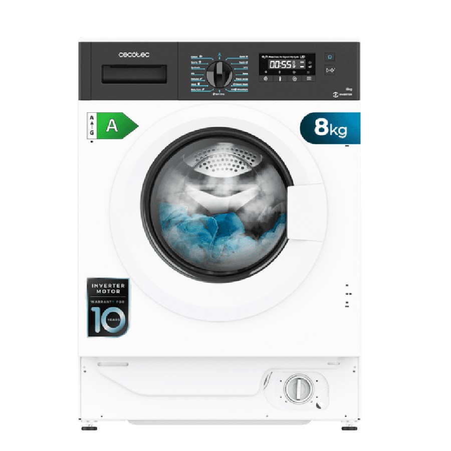 product image Cecotec 8kg Washing Machine Built-in H 83cm x W 60cm x D 54cm 1400 RPM