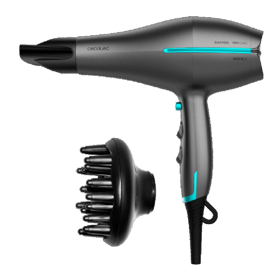 product image Cecotec Hair Dryer Ioni Care Aura Black 2200W with AC diffuser
