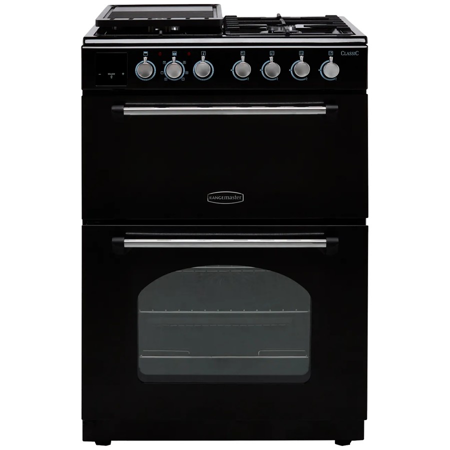 product image RangeM Classic Dual Fuel Blk/Chrome 60 H 90.00 / 92.50 cm x W 60.00 cm x D 60.00 cm