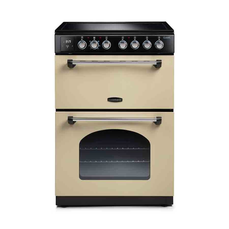 product image RangeM Cooker Classic Ceramic Cream 60 c With Chrome Trim 
H 90.00/92.50cm x W 60.00cm x D 60.00