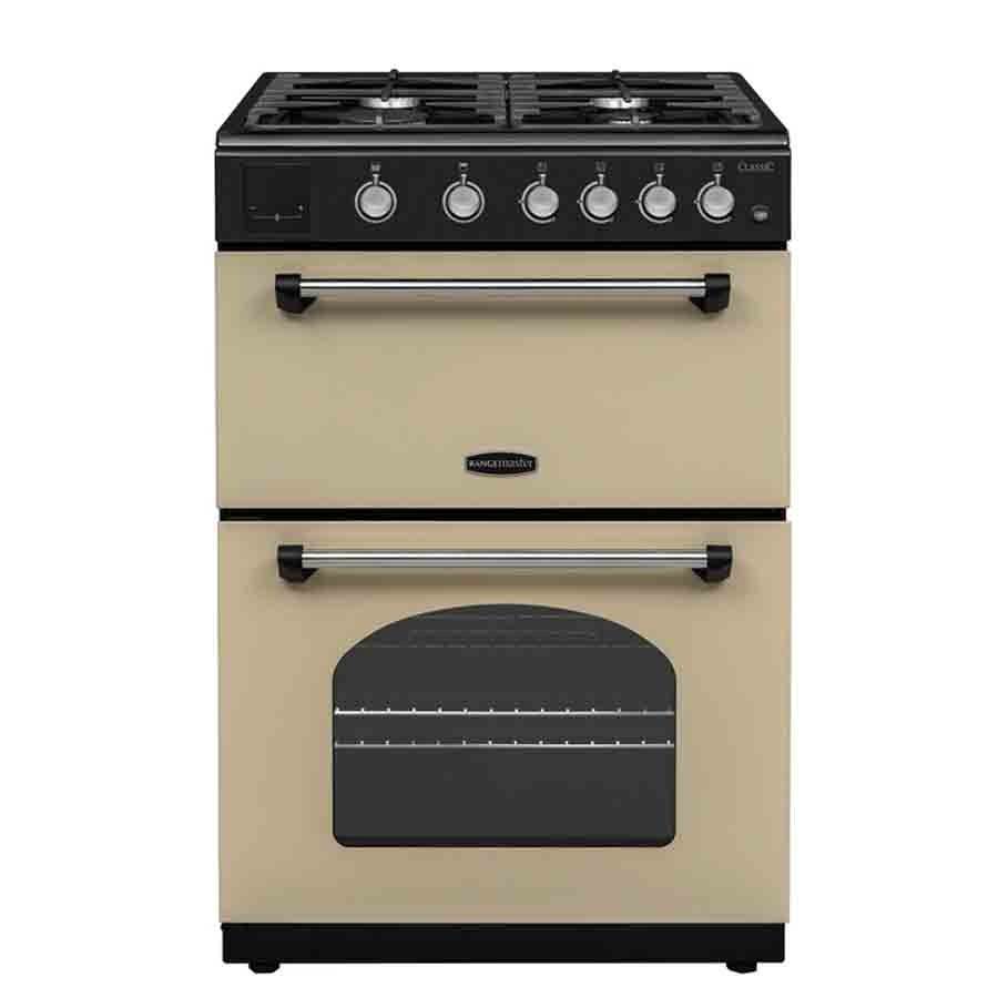 product image RangeMaster Cooker Gas Cream/Chrome H 90.00/92.50 cm x W 60.00 cm x D 60.00 cm