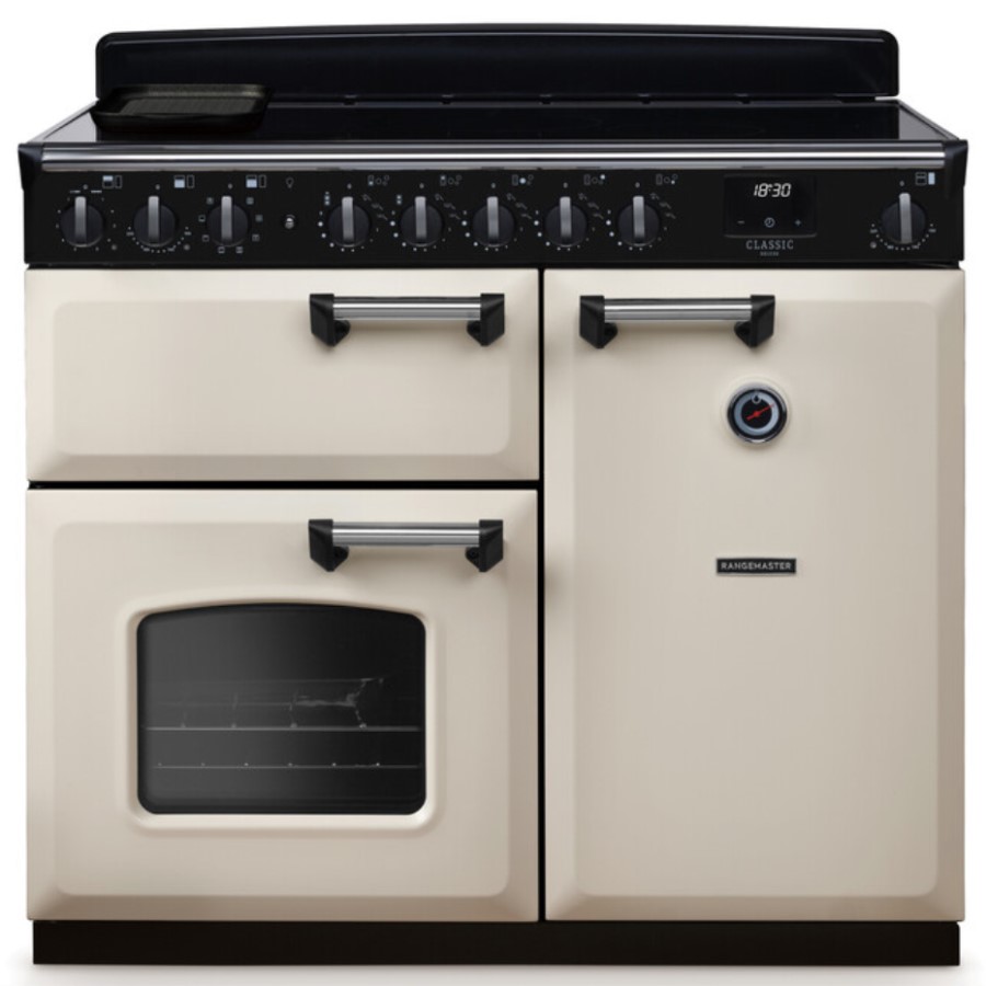 product image RangeM Induction Hob Cream/Chrome 100 cm H 89.50 / 93.50 cm x W 90.00 cm x D 61.70 cm