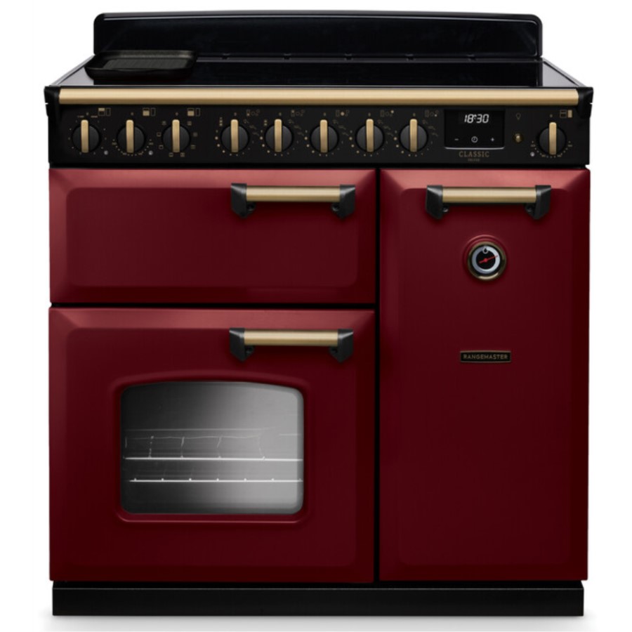 product image RangeM Induction Hob Bordeaux/Brass 90cm H 89.50 / 93.50 cm x W 90.00 cm x D 61.70 cm