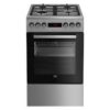 Beko Cooker 50cm Dual Fuel S/Steel