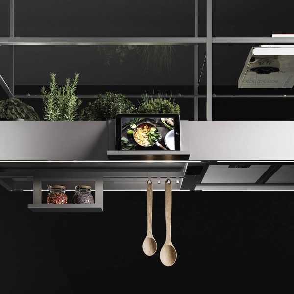 Falmec Spazio Black 180cm Island Hood - Image 5