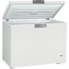 Beko Chest Freezer 360L 129cm White Leather Effect