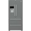 Beko French Drawers with Disp Stainless Steel