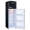 Fridgelux 169x55cm Top Mounted Fridge Freezer Black - Image 2