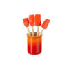 Le Creuset Set of Crock & 4 Craft Utensils
