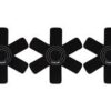 Le Creuset Set of 3 Pan Protectors Black