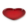 Le Creuset Stoneware Heart Serving Platter 32cmCerise - Image 2