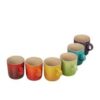 Le Creuset Stoneware Rainbow Set of 6 Mugs 350ML - Image 4