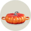 Le Creuset Cast Iron Pumpkin White 24cm - Image 3