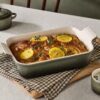 Le Creuset Deep Rectangular Dish 26cm Thyme - Image 2