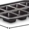 Le Creuset Bakeware 8 Mini Loaf Tray 30cm Black - Image 2