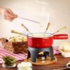 Le Creuset Cast Iron Cheese & Meat Fondue Set 2L - Image 3