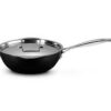 Le Creuset Toughened Non-Stick Chef's Pan with Pouring Spouts Black