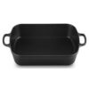 Le Creuset Cast Iron Rectangular Dish 37cm Satin Black - Image 2
