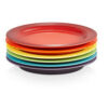 Le Creuset Stoneware Rainbow Set of 6 Side Plates 22cm