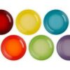 Le Creuset Stoneware Rainbow Set of 6 Side Plates 22cm - Image 2