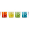 Le Creuset Stoneware Rainbow Set of 6 Espresso Mugs 100ML