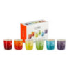 Le Creuset Stoneware Rainbow Set of 6 Espresso Mugs 100ML - Image 3
