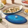Le Creuset Heritage Fish Baker 34cm Azure Blue - Image 2