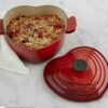 Le Creuset Cast Iron Heart Shaped Casserole with Heart Knob Cerise - Image 2