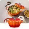 Le Creuset Mini Pumpkin Petite Casserole Flame 15cm - Image 2