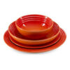 Le Creuset Stoneware 12-piece Vancouver Dinnerware Set Flame - Image 2