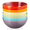 Le Creuset Stoneware Rainbow Set of 6 Cereal Bowls 16cm