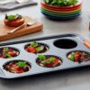 Le Creuset Bakeware 6 Cup Fluted Tart Tin 36cm Black - Image 2