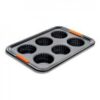 Le Creuset Bakeware 6 Cup Fluted Tart Tin 36cm Black - Image 3