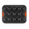 Le Creuset Bakeware 12 Mini-cup Muffin Tray 24cm Black - Image 3