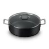 Le Creuset Toughened Non-Stick Sauteuse with Glass Lid 30cm Black - Image 3